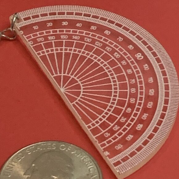 Math Earring, Teacher Earring, Educator Earring, Teacher Appreciation Gift - Picture 3 of 4